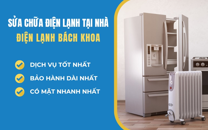 Sửa tủ lạnh tại nhà 2424 nhà nhanh chóng, tiện lợi